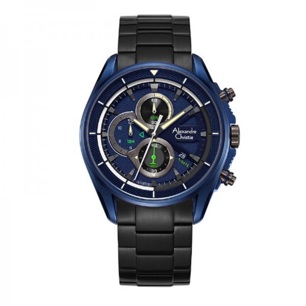 Alexandre Christie AC 6662 Black Blue MCBUBBA